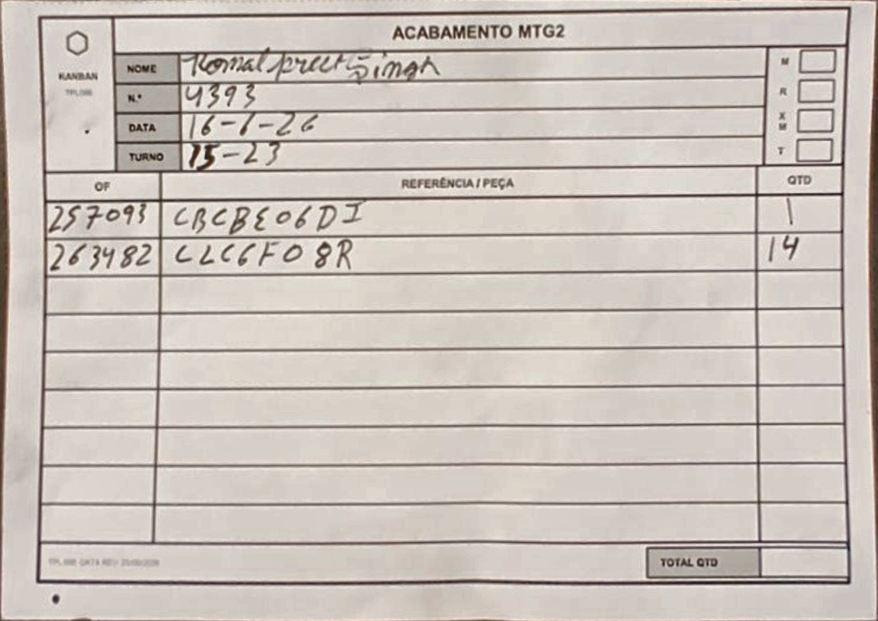 folha 1665